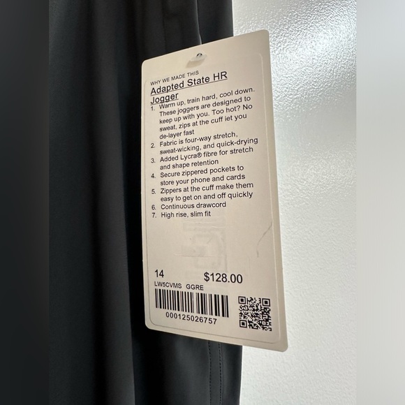 LuluLemon Adapted State High-Rise Jogger in Black - Picture 6 of 8